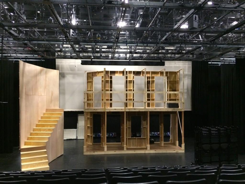 The 2-story set of the Studio at Sage Hills Noises Off. Jan. 17 2013. Photographer: Tess Hezlep