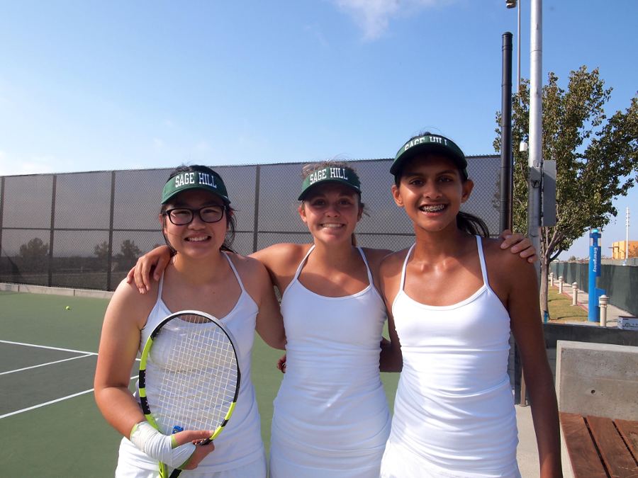 A photo of some tennis players during their tournament. 