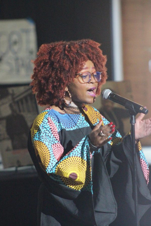 Blues singer and spoken-word artist Shy but Flyy shares a spoken word performance on February 8.