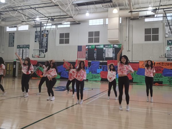 The Dance Team kicks off the year’s first pep rally with a lively performace in the Ube. 