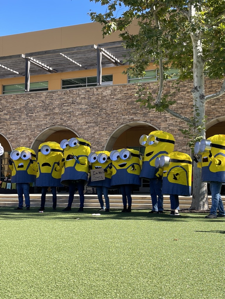 The Science Department’s Minions costumes tied for first place in best group and department.
