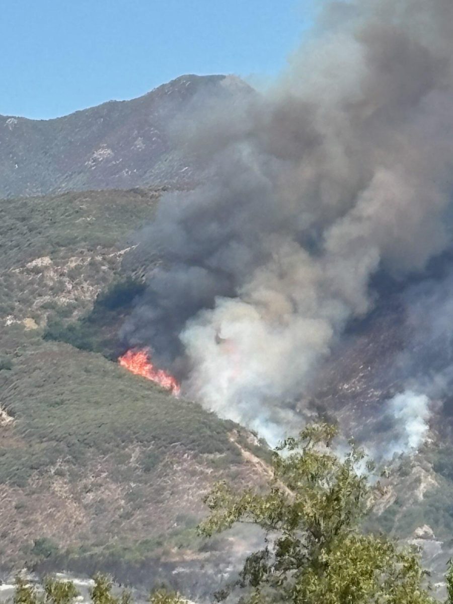 The Airport Fire rages in open space near Robinson Ranch in September.