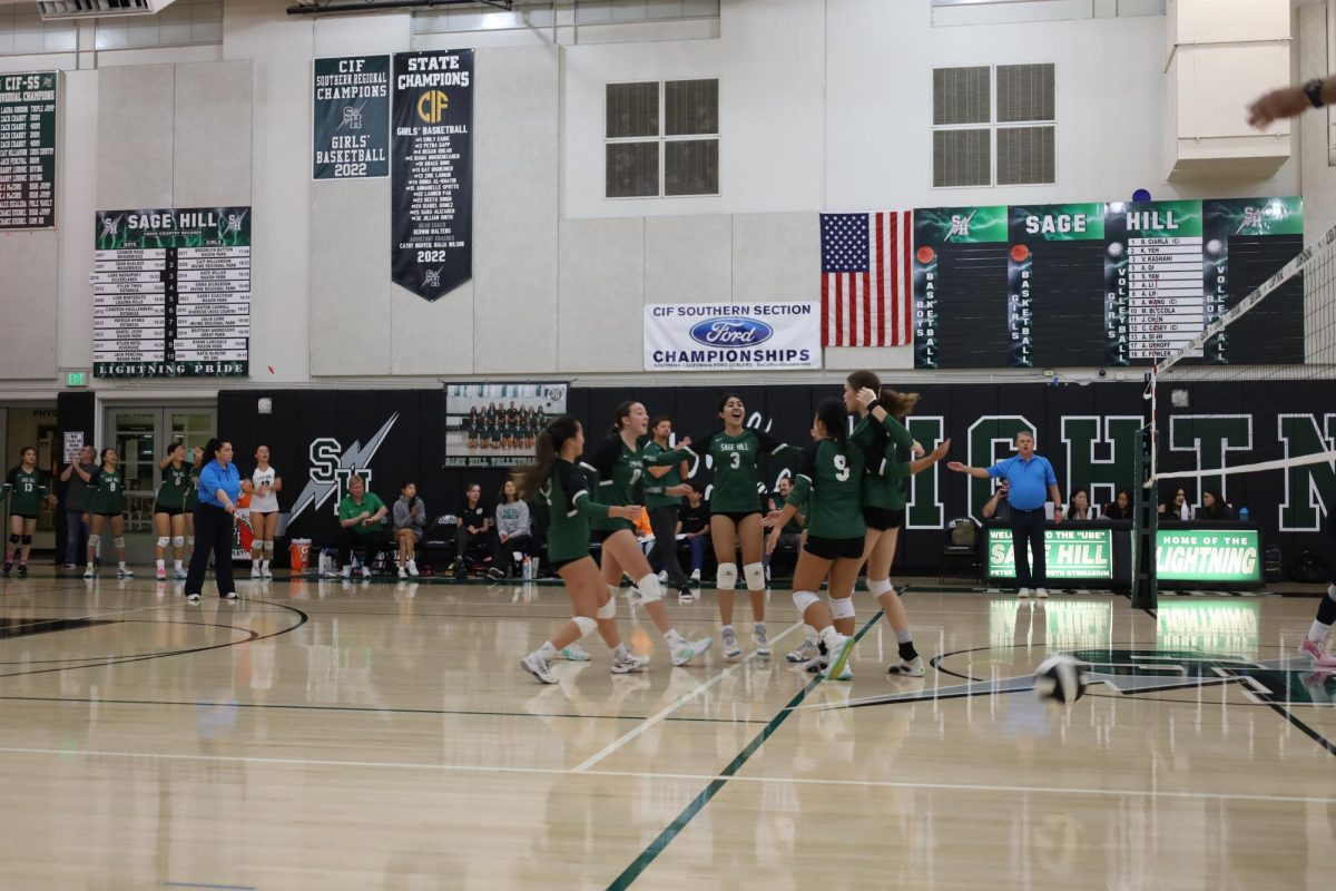 Varsity Girls’ Volleyball plays against Linfield Christian during CIF-SS Division 4 playoffs on Oct. 24.