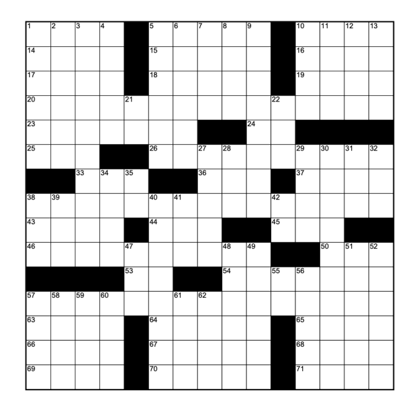 November Edition: Crossword Answer Key