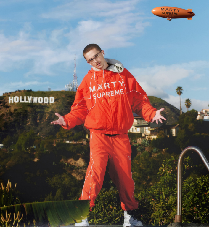 Actor Timothée Chalamet stars as Marty Mauser in “Marty Supreme.”